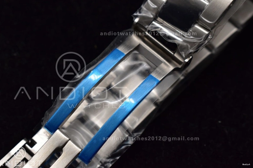 on Bracelet Best TF A2824 44 1:1 Blue Automatic Tiffany Dial Edition SS SuperOcean 1107